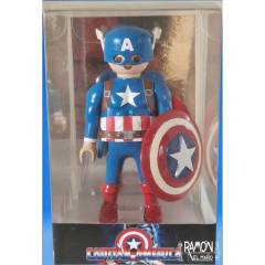 Caja expositora de PVC Capitan America Playmobil custom