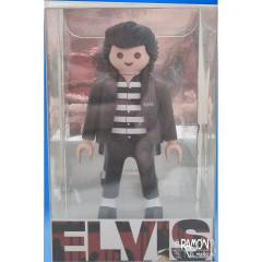 Caja expositora de PVC Elvis Presley rock de la carcel Playmobil custom