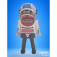 Muñeco personalizado Alex Criville campeon 500cc miniatura de colección