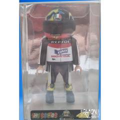 Caja expositora de PVC Valentino Rossi 2003 Playmobil custom