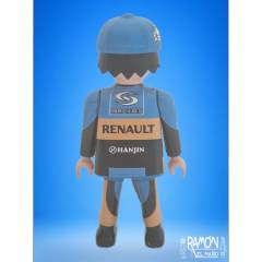 Muñeco personalizado Fernando Alonso campeon F1 miniatura de colección