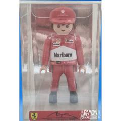Caja expositora de PVC Schumacher Ferrari 2004 Playmobil custom