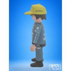 Figura personalizada Fernando Alonso Aston Martin Playmobil